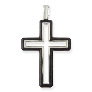 David Yurman Men's 37mm Cross Pendant in Forged Ca